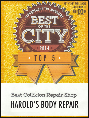Awards: Best Body Repair Shop by Albuquerque Voters